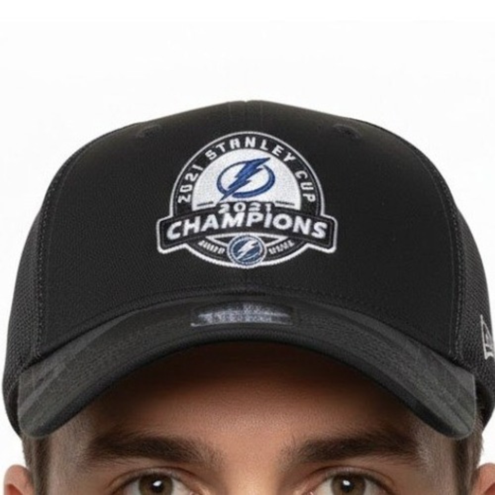 Tampa Bay Lightning Hat 2021 Stanley Cup Champions Camo Fanatics Trucker Cap NHL